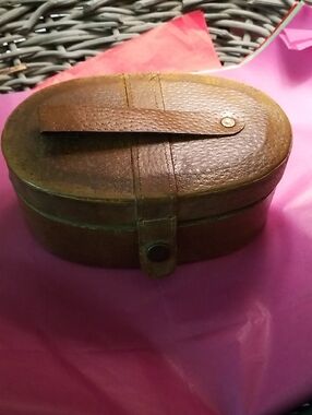 Vintage Leather Sewing Box